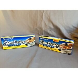 2 Packs 4 Reynolds Slow Cooker Liners  Regular 13" x 21" 12 Total 8 Count 2005‎